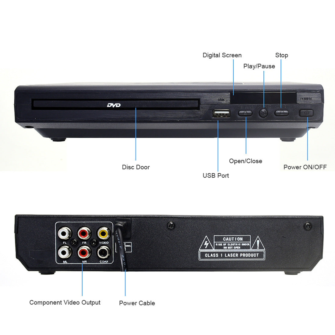 Mini DVD Player with USB Playback